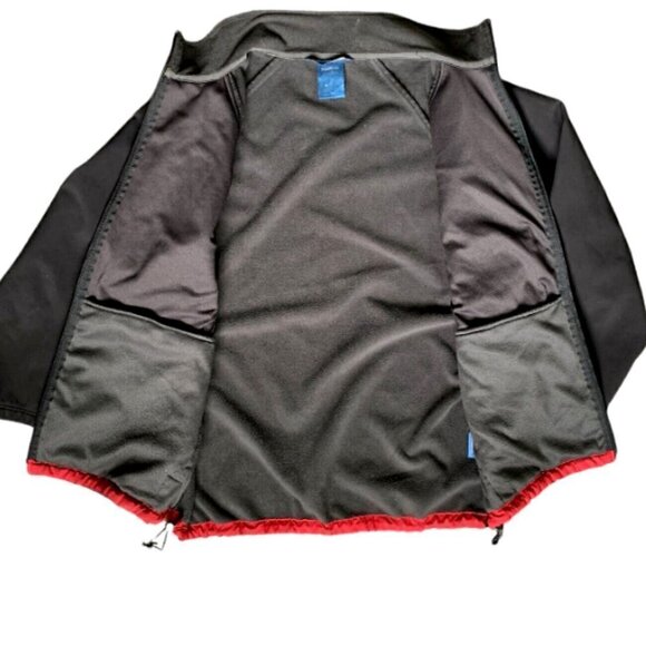 Reebok Womens M Black Full Zip Jacket Toggle Waist Zip Pockets Inner Pockets 41B - Picture 3 of 9